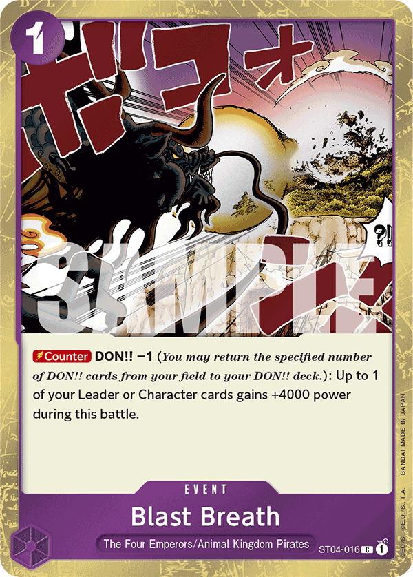 Blast Breath (Jolly Roger Foil) ST04-016 - Premium Booster PRB01 kart görseli