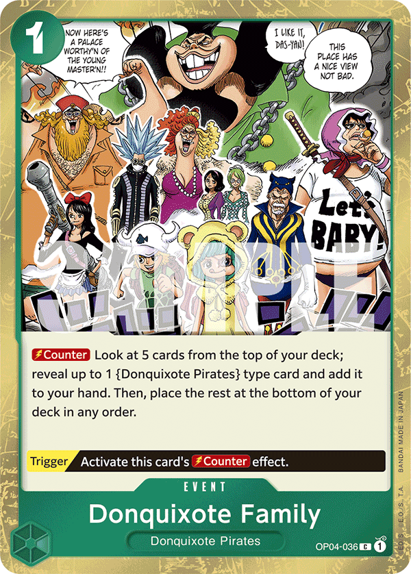 Donquixote Family (Jolly Roger Foil) OP04-036 - Premium Booster PRB01 kart görseli