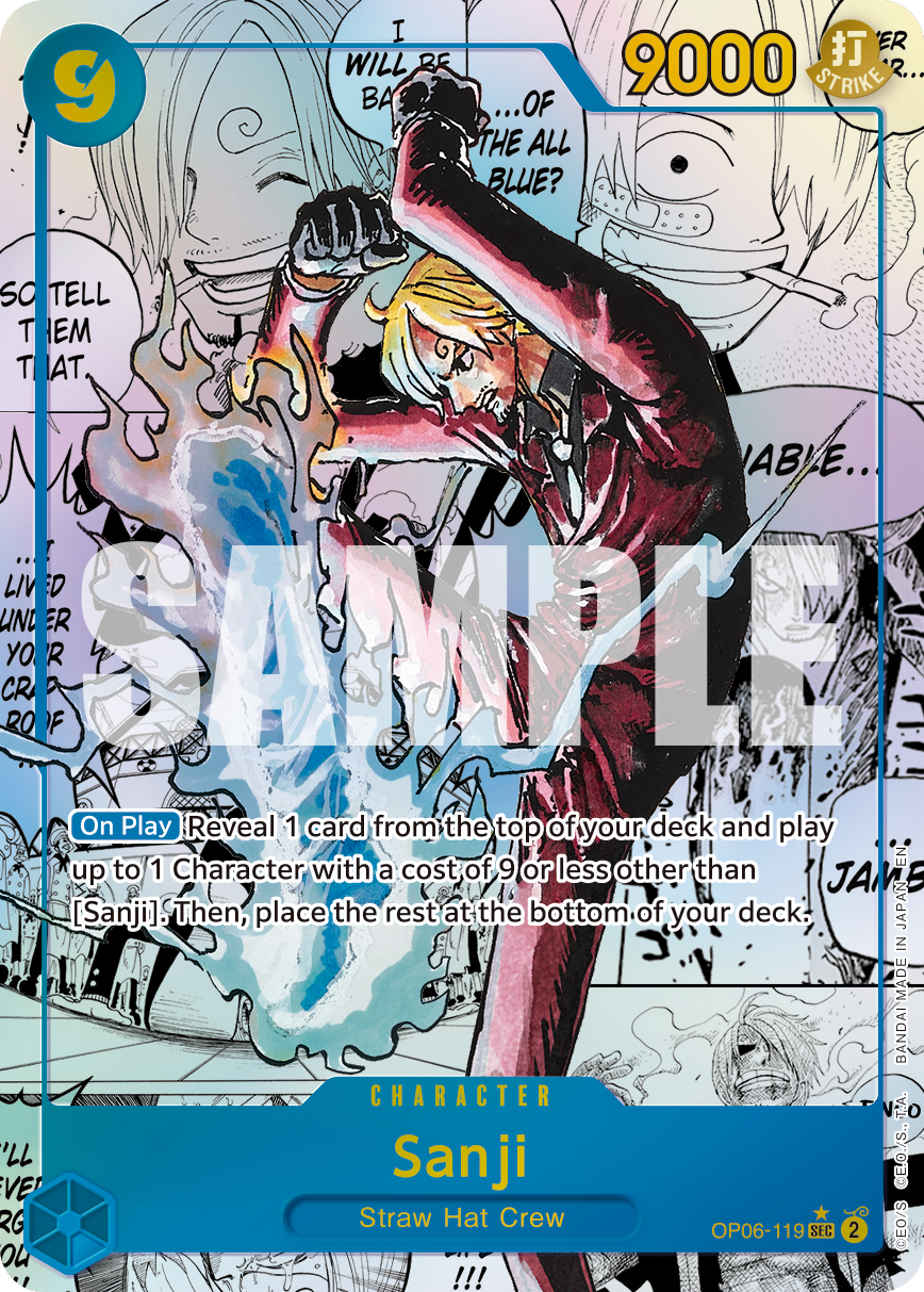 Sanji - OP06-119 (Manga) OP06-119 - Premium Booster Vol 2 PRB02 kart görseli