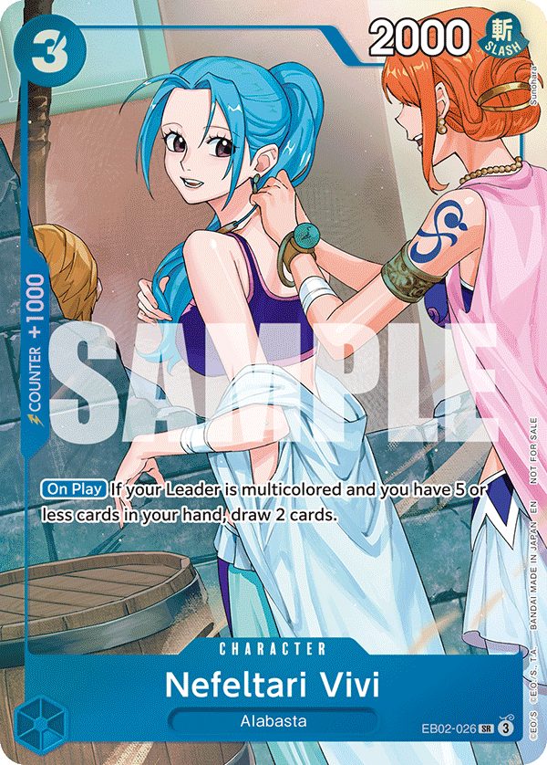 Nefeltari Vivi - EB02-026 EB02-026 - Extra Booster: One Piece Heroine's Edition EB03 kart görseli
