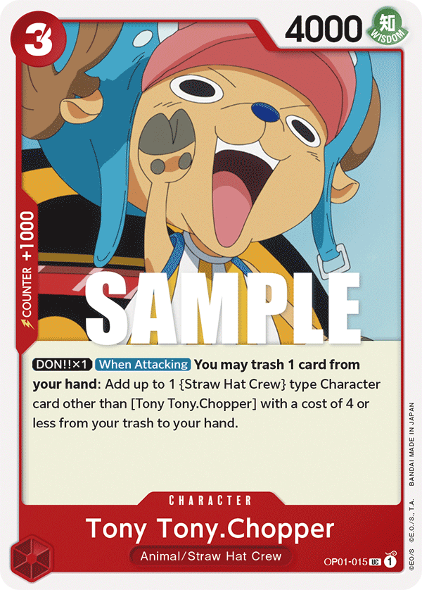 Tony Tony.Chopper OP01-015 - Romance Dawn OP01 kart görseli