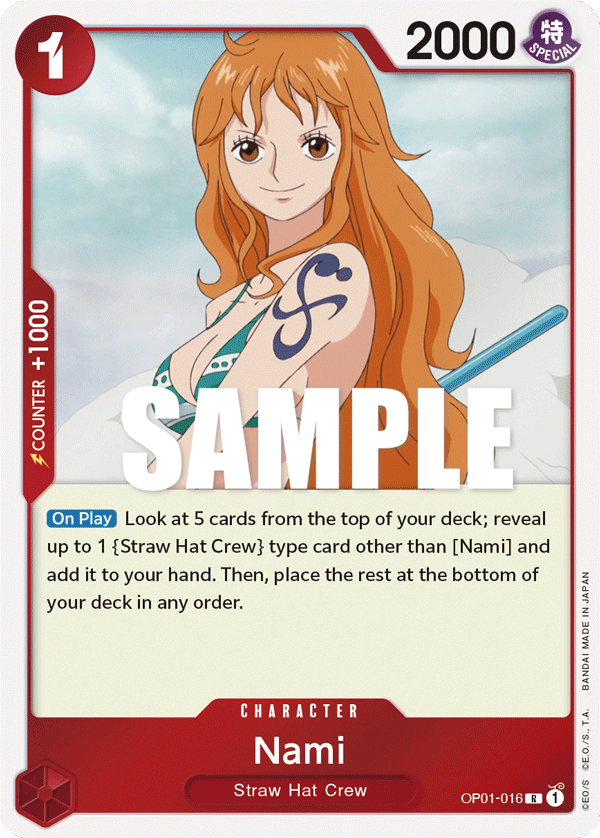 Nami OP01-016 - Romance Dawn OP01 kart görseli