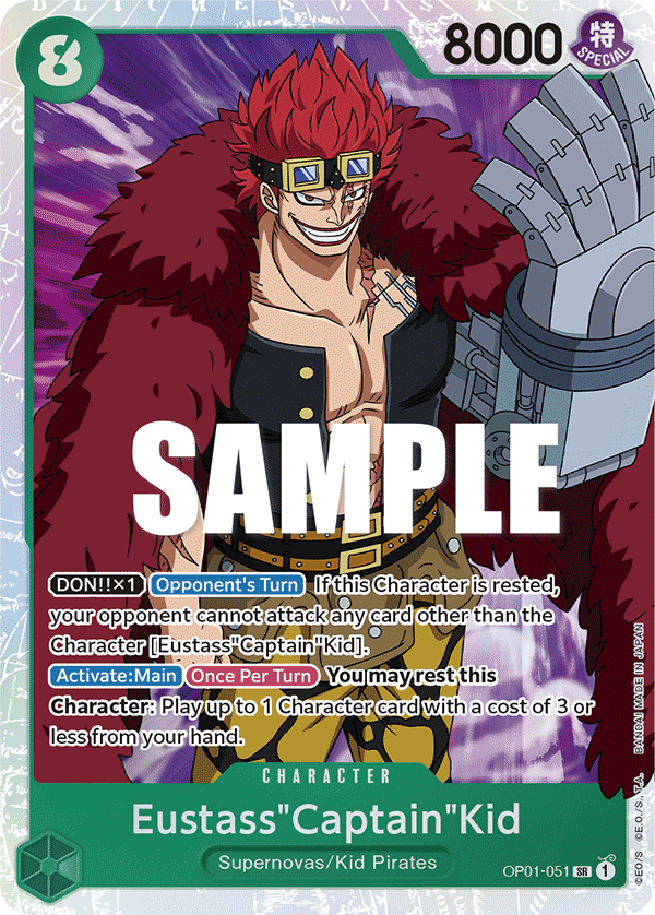 Eustass"Captain"Kid OP01-051 - Romance Dawn OP01 kart görseli