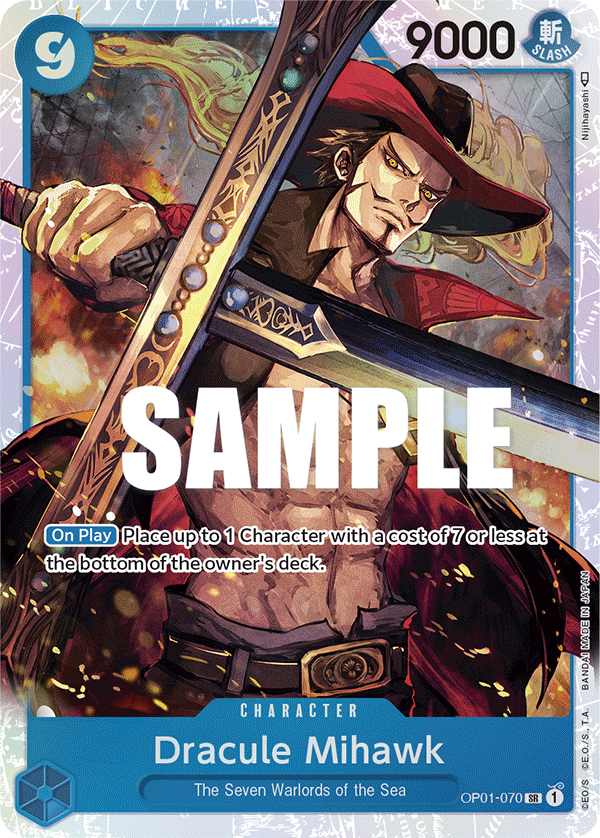Dracule Mihawk OP01-070 - Romance Dawn OP01 kart görseli