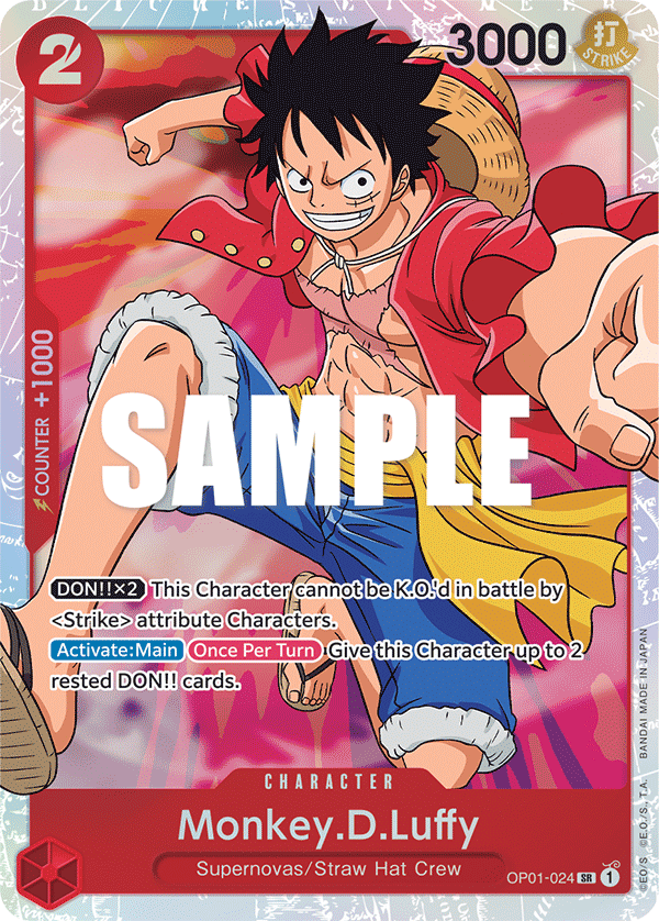 Monkey.D.Luffy (024) OP01-024 - Romance Dawn OP01 kart görseli