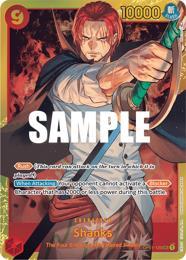 Shanks OP01-120 - Romance Dawn OP01 kart görseli