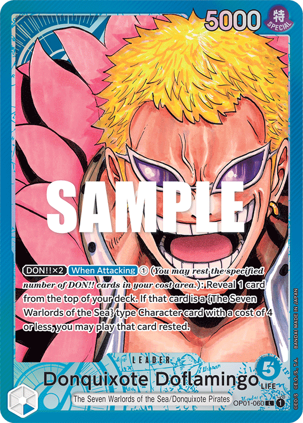 Donquixote Doflamingo (060) (Parallel) OP01-060 - Romance Dawn OP01 kart görseli