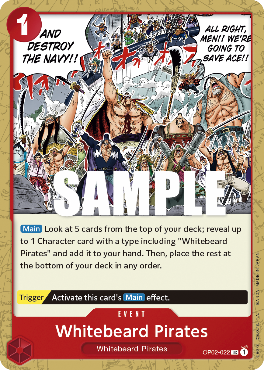 Whitebeard Pirates OP02-022 - Paramount War OP02 kart görseli