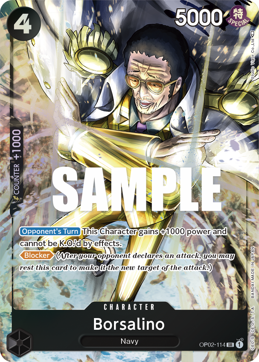 Borsalino (Alternate Art) OP02-114 - Paramount War OP02 kart görseli