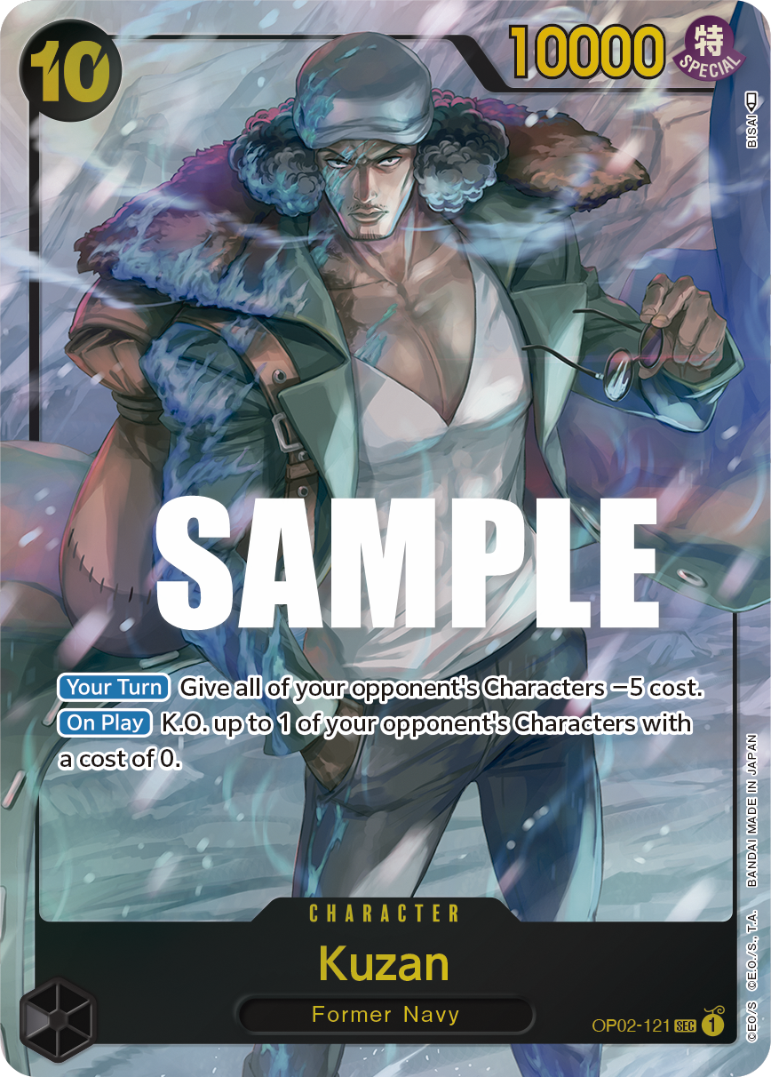 Kuzan (121) (Alternate Art) OP02-121 - Paramount War OP02 kart görseli