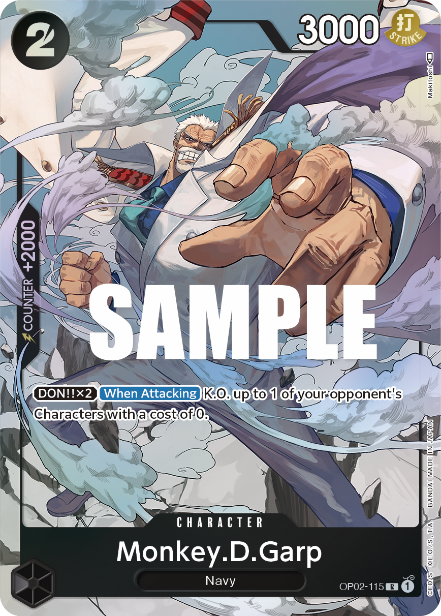 Monkey.D.Garp (115) (Alternate Art) OP02-115 - Paramount War OP02 kart görseli