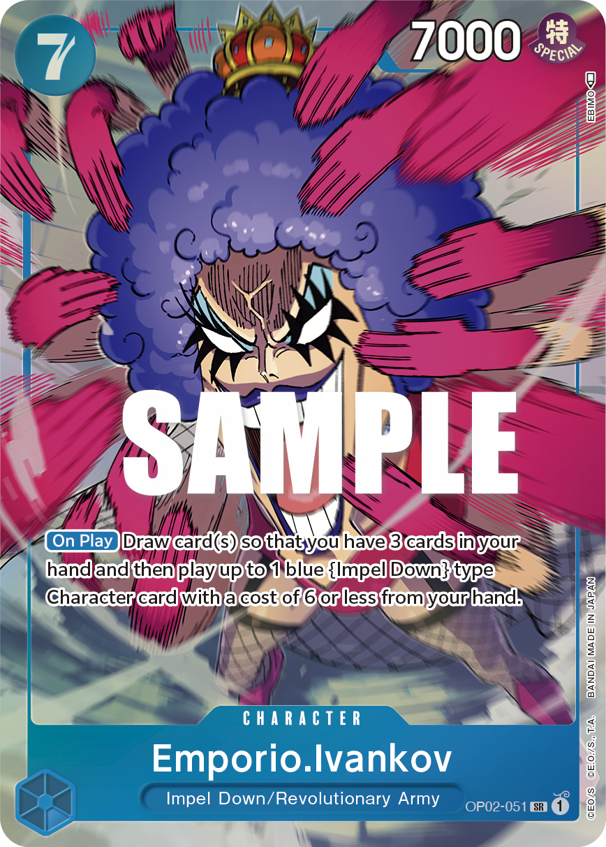 Emporio.Ivankov (051) (Alternate Art) OP02-051 - Paramount War OP02 kart görseli