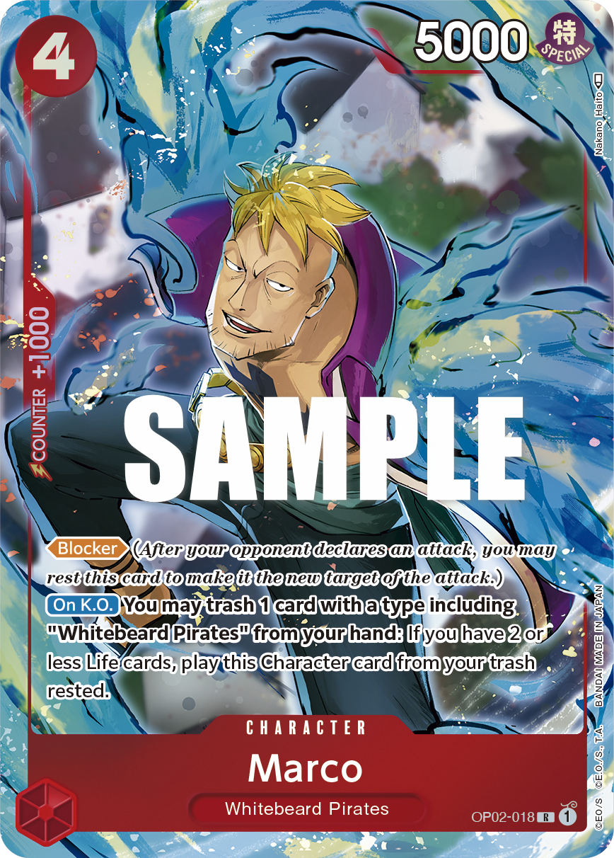Marco (Alternate Art) OP02-018 - Paramount War OP02 kart görseli