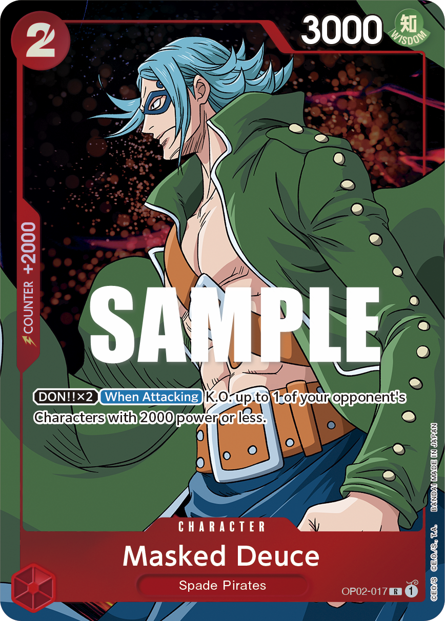 Masked Deuce (Alternate Art) OP02-017 - Paramount War OP02 kart görseli