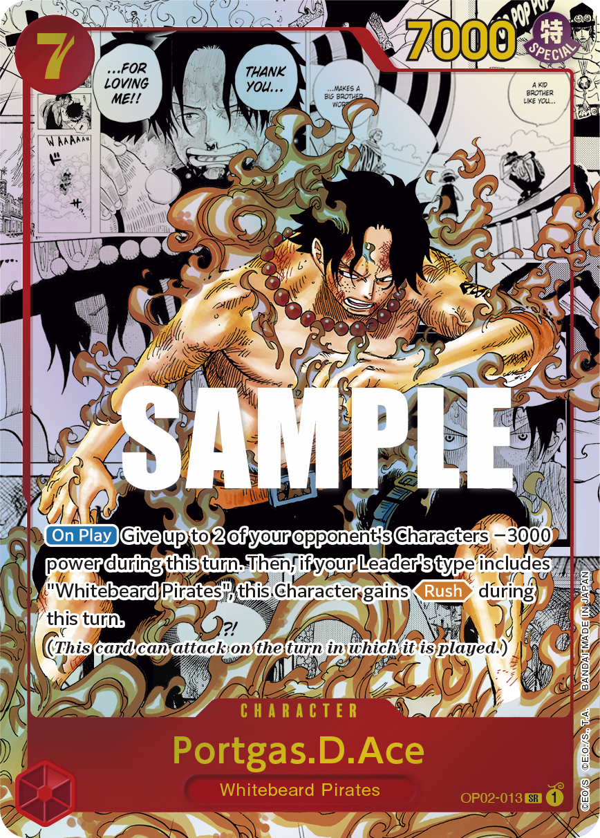 Portgas.D.Ace (Parallel) (Manga) (Alternate Art) OP02-013 - Paramount War OP02 kart görseli