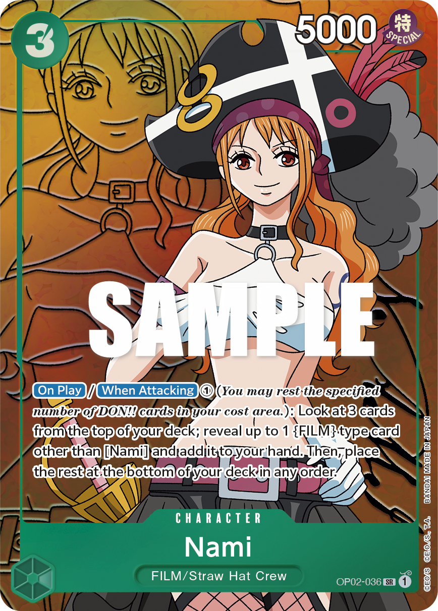 Nami (Alternate Art) OP02-036 - Paramount War OP02 kart görseli