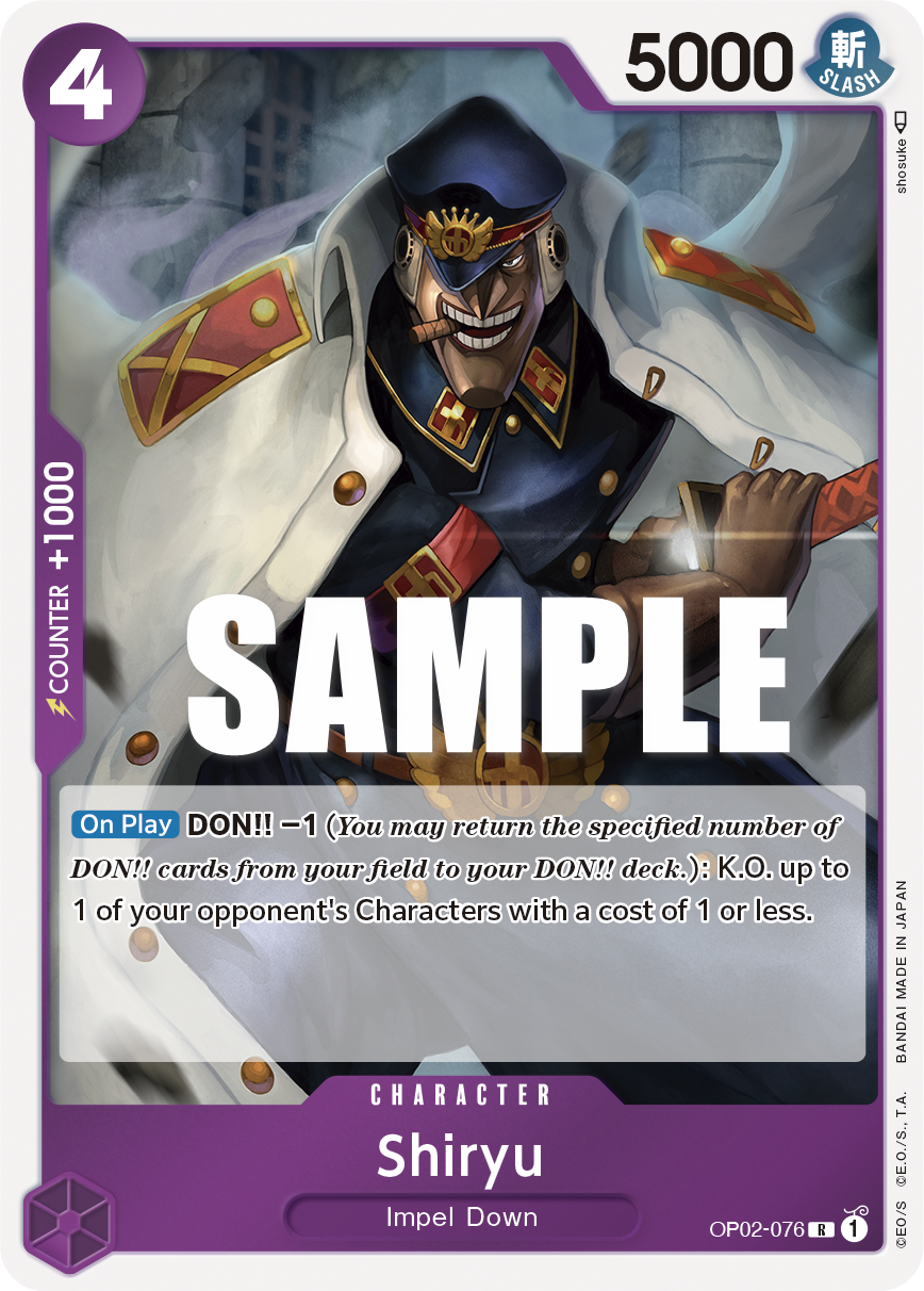 Shiryu OP02-076 - Paramount War OP02 kart görseli
