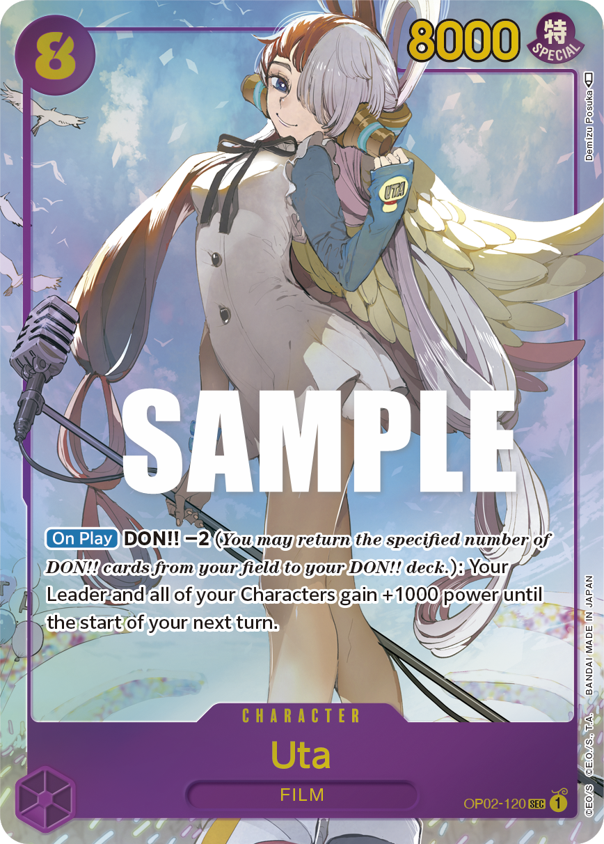 Uta (Alternate Art) OP02-120 - Paramount War OP02 kart görseli