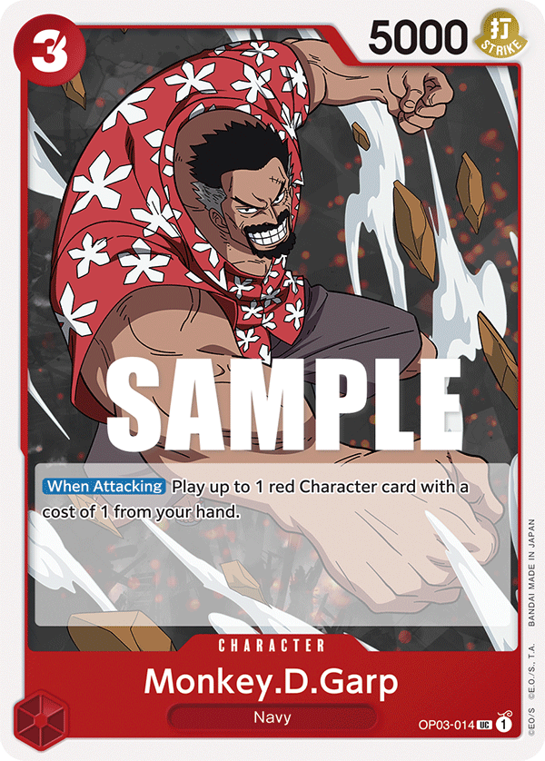 Monkey.D.Garp OP03-014 - Pillars of Strength OP03 kart görseli