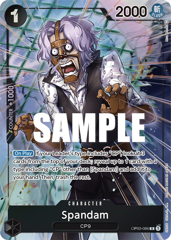 Spandam (Alternate Art) OP03-086 - Pillars of Strength OP03 kart görseli