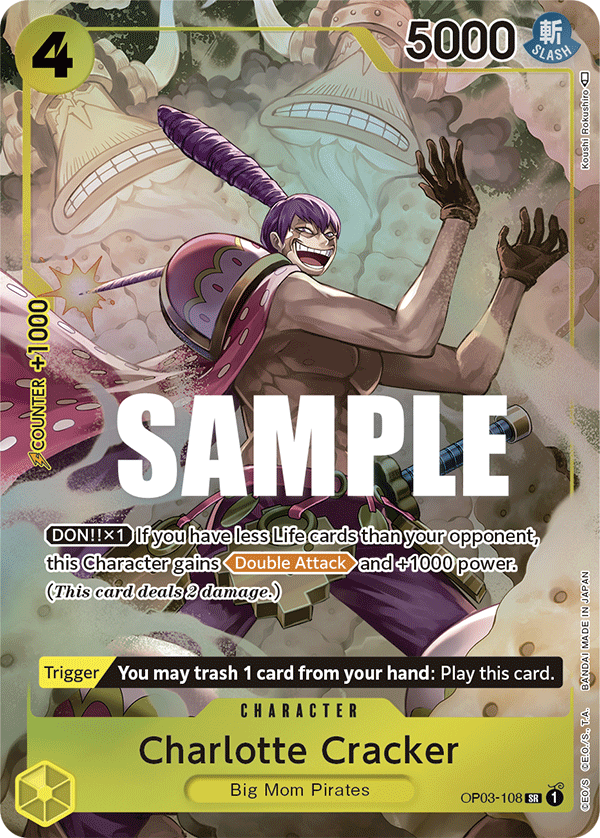 Charlotte Cracker (Alternate Art) OP03-108 - Pillars of Strength OP03 kart görseli