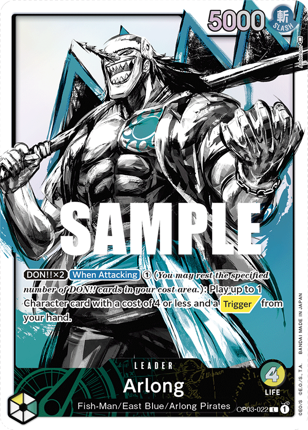 Arlong (Alternate Art) OP03-022 - Pillars of Strength OP03 kart görseli