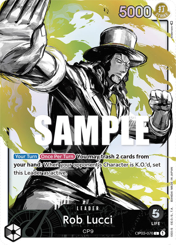 Rob Lucci (076) (Alternate Art) OP03-076 - Pillars of Strength OP03 kart görseli