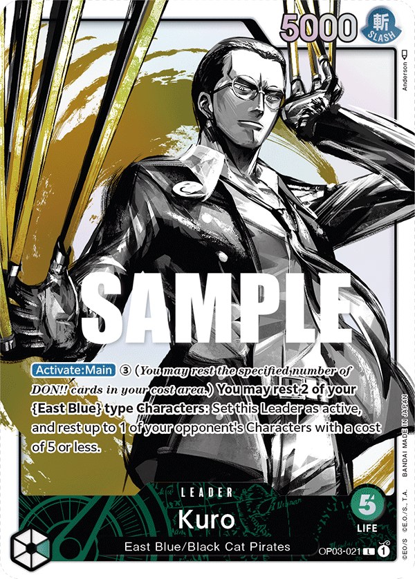Kuro (Alternate Art) OP03-021 - Pillars of Strength OP03 kart görseli