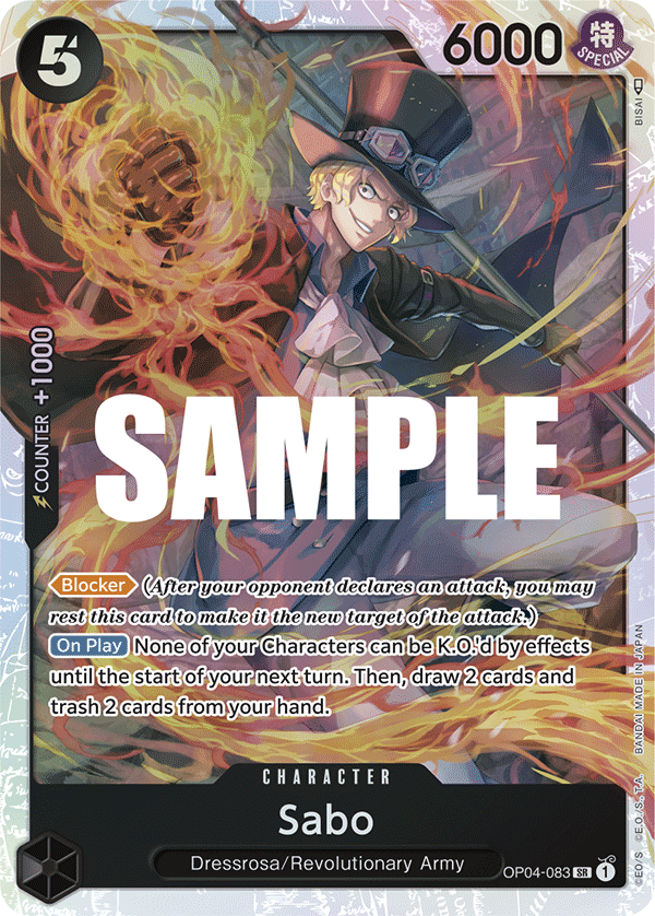 Sabo OP04-083 - Kingdoms of Intrigue OP04 kart görseli