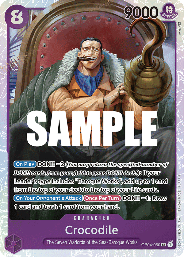 Crocodile (060) OP04-060 - Kingdoms of Intrigue OP04 kart görseli