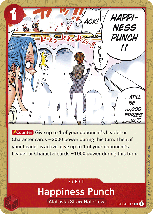 Happiness Punch OP04-017 - Kingdoms of Intrigue OP04 kart görseli