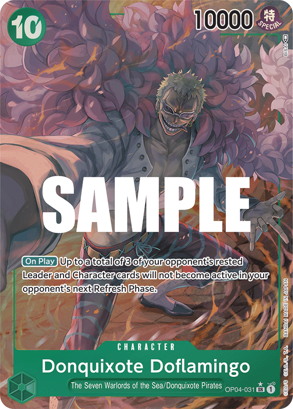 Donquixote Doflamingo (031) (Alternate Art) OP04-031 - Kingdoms of Intrigue OP04 kart görseli