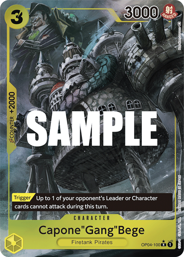 Capone"Gang"Bege (Alternate Art) OP04-100 - Kingdoms of Intrigue OP04 kart görseli