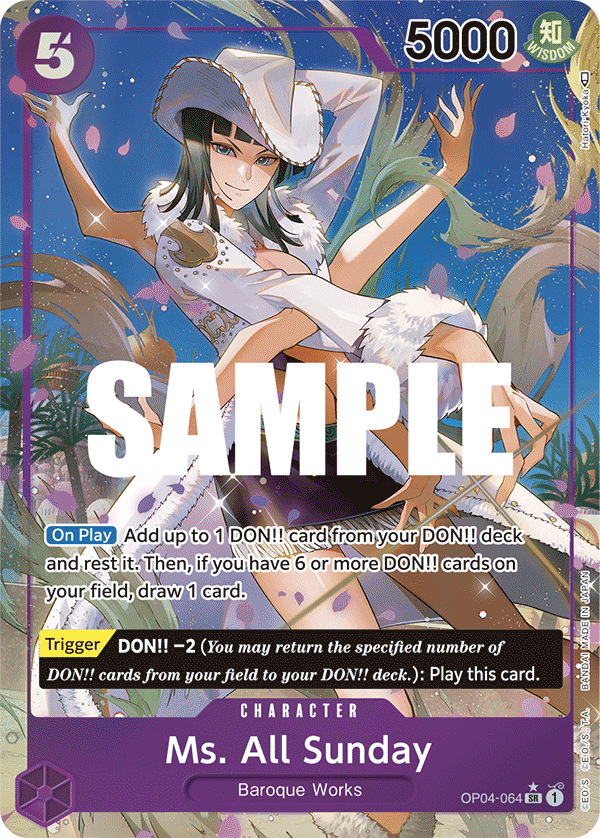 Ms. All Sunday (Alternate Art) OP04-064 - Kingdoms of Intrigue OP04 kart görseli