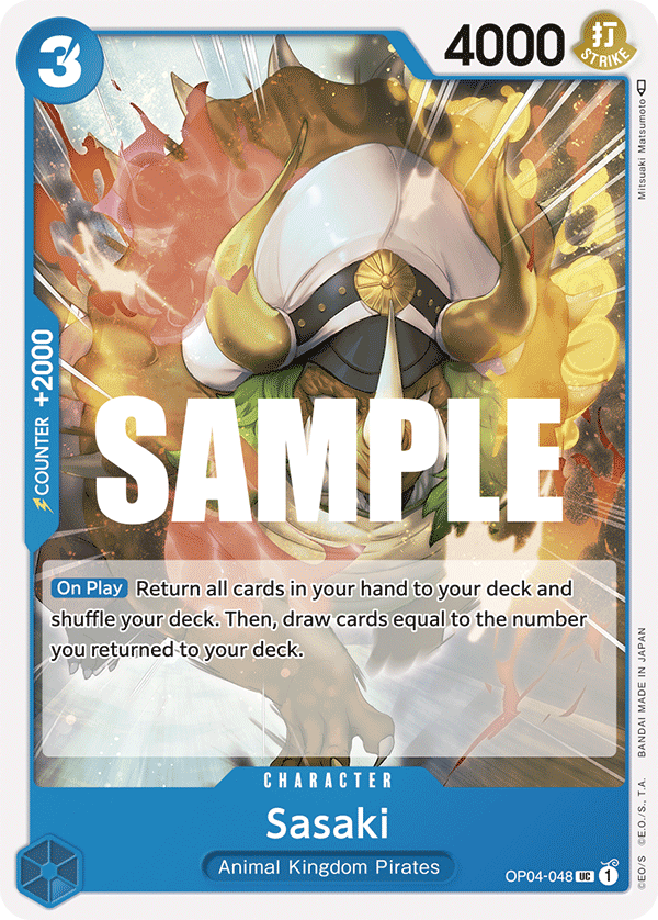 Sasaki OP04-048 - Kingdoms of Intrigue OP04 kart görseli