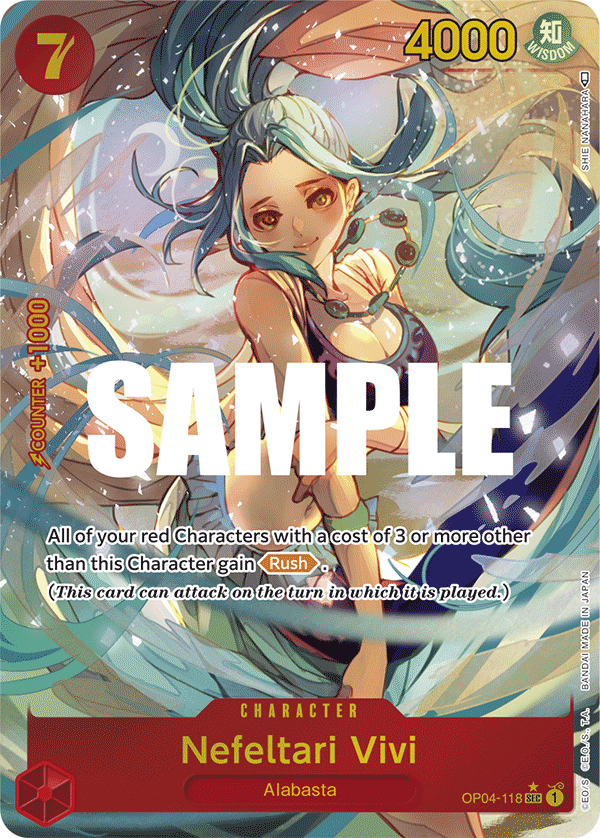 Nefeltari Vivi (118) (Alternate Art) OP04-118 - Kingdoms of Intrigue OP04 kart görseli
