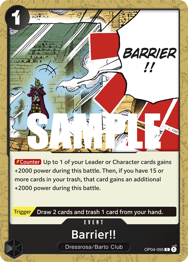 Barrier!! OP04-095 - Kingdoms of Intrigue OP04 kart görseli