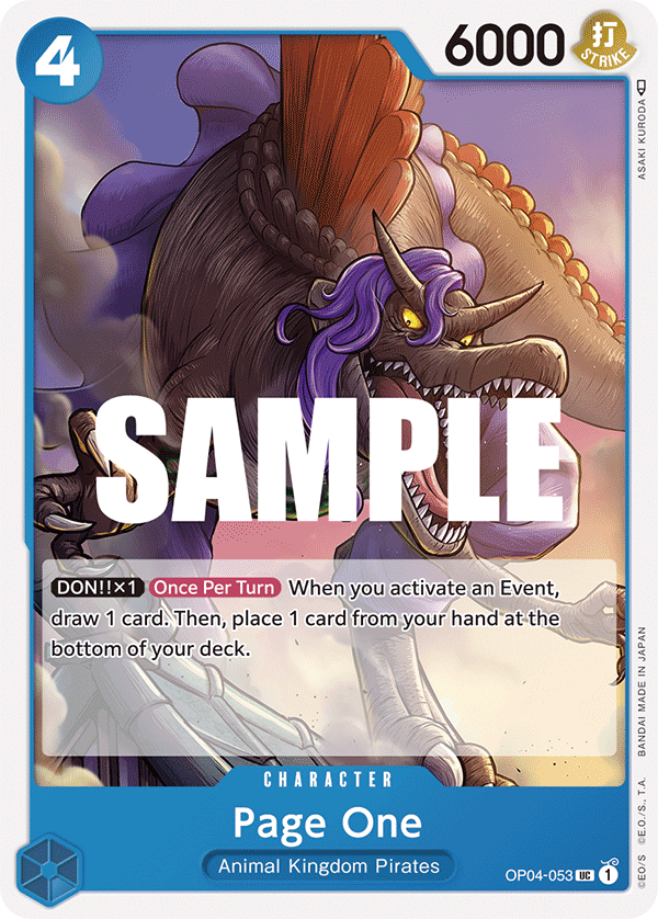 Page One OP04-053 - Kingdoms of Intrigue OP04 kart görseli