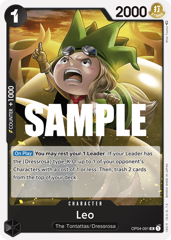 Leo OP04-091 - Kingdoms of Intrigue OP04 kart görseli