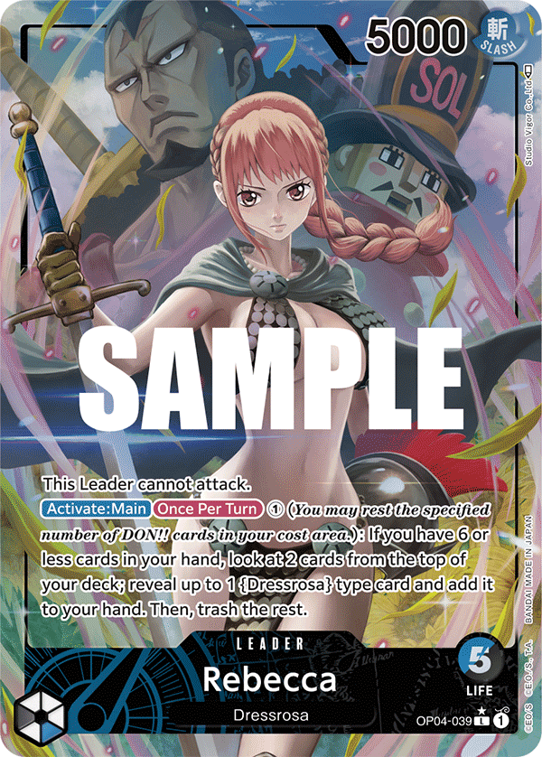 Rebecca (039) (Alternate Art) OP04-039 - Kingdoms of Intrigue OP04 kart görseli