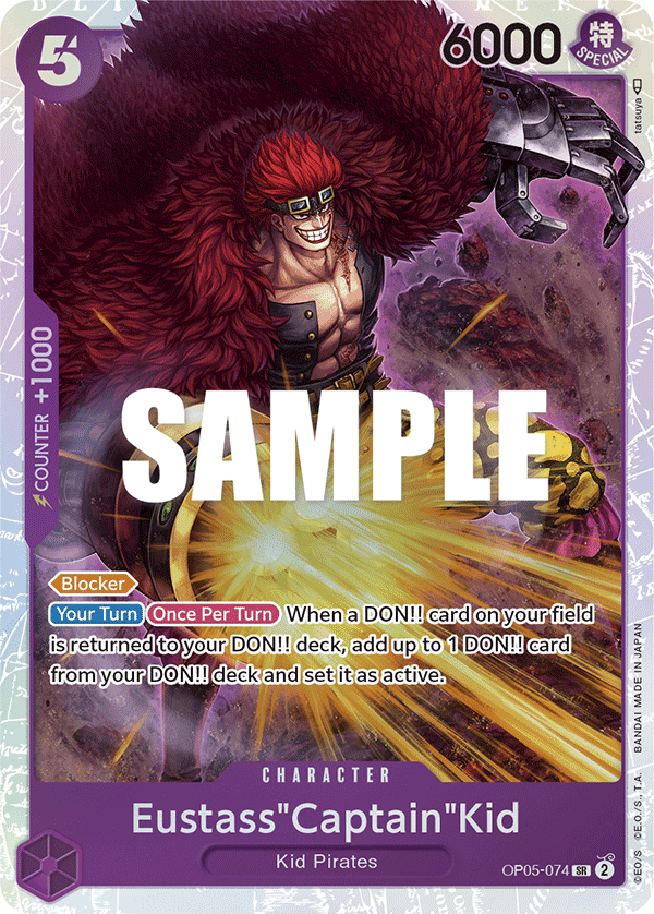 Eustass"Captain"Kid OP05-074 - Awakening of the New Era OP05 kart görseli