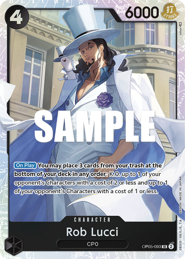 Rob Lucci (093) OP05-093 - Awakening of the New Era OP05 kart görseli