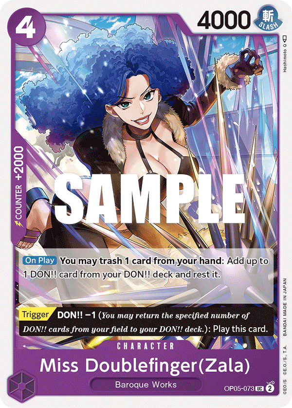Miss Doublefinger(Zala) OP05-073 - Awakening of the New Era OP05 kart görseli