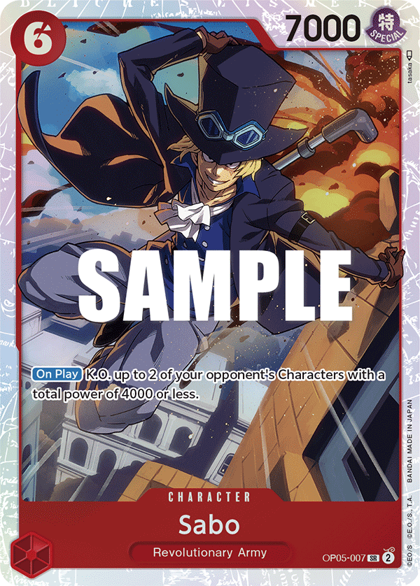 Sabo (007) OP05-007 - Awakening of the New Era OP05 kart görseli
