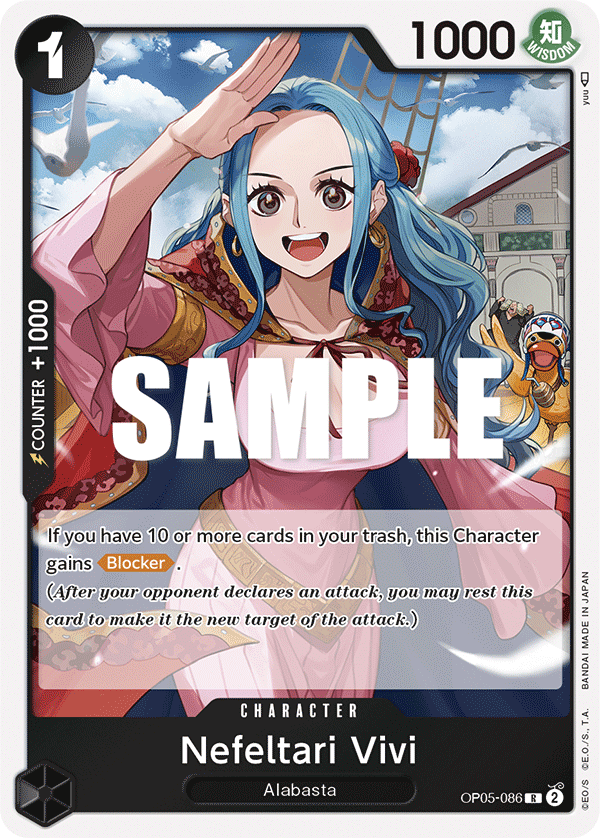 Nefeltari Vivi OP05-086 - Awakening of the New Era OP05 kart görseli