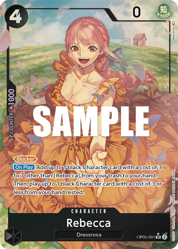 Rebecca (Alternate Art) OP05-091 - Awakening of the New Era OP05 kart görseli