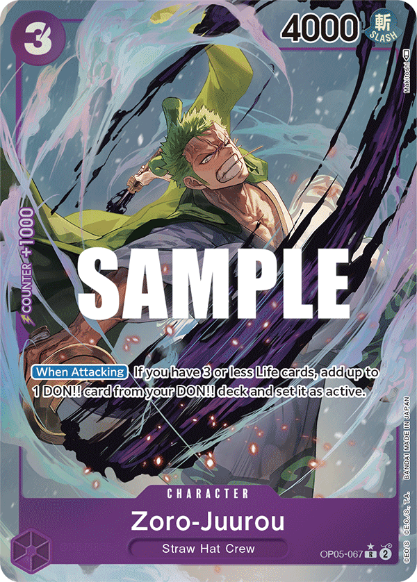 Zoro-Juurou (Alternate Art) OP05-067 - Awakening of the New Era OP05 kart görseli