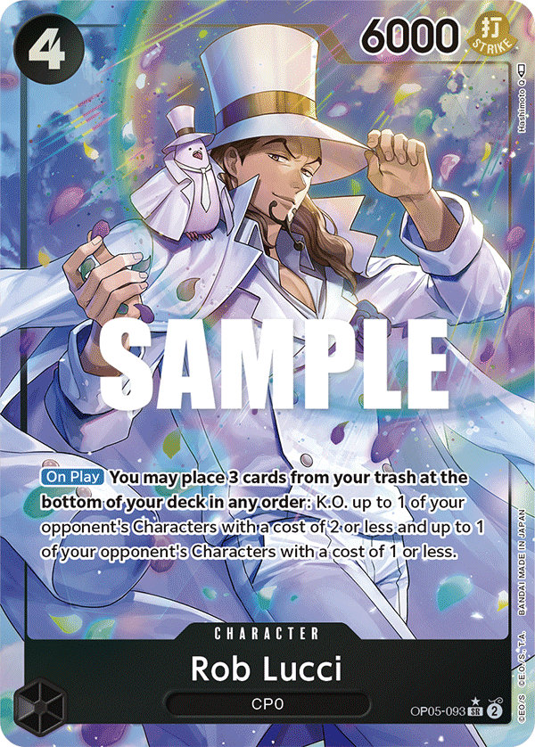 Rob Lucci (093) (Alternate Art) OP05-093 - Awakening of the New Era OP05 kart görseli
