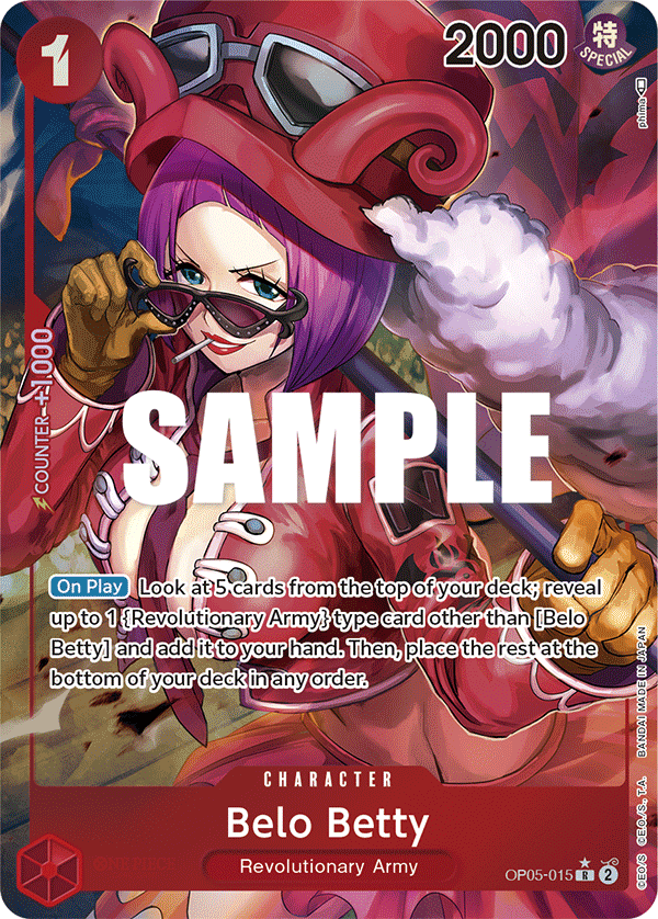 Belo Betty (015) (Alternate Art) OP05-015 - Awakening of the New Era OP05 kart görseli