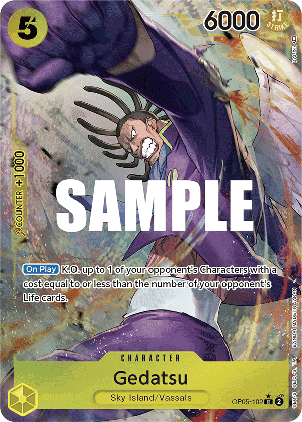 Gedatsu (Alternate Art) OP05-102 - Awakening of the New Era OP05 kart görseli
